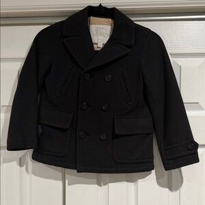 Authentic Burberry Wool Pea Coat Boys size 8